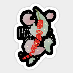 chopped HOT red chilli authentic mexican food ingredient spicy lover gift Sticker